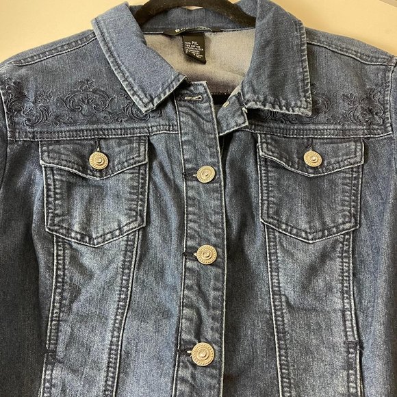NWOT Baccini denim Jacket Petite XL - Picture 11 of 12